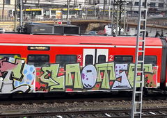 Graffiti Train - Photo by Skirmos - Mainz (2017)
