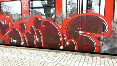 Graffiti Train - Photo by Skirmos - Single, Mainz, Frankfurt (2017)