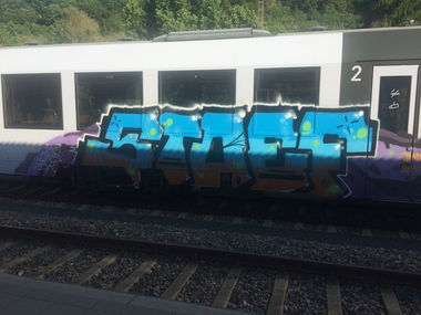 Graffiti Train - Photo by Skirmos - Mainz, dns (2017)
