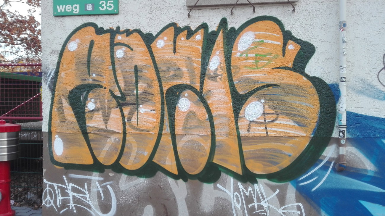 Graffiti Wall - Photo by Skirmos - Rakis, Mainz (2016)