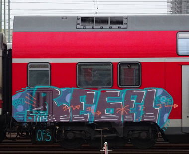Graffiti Train - Photo by Skirmos - Regel, Frankfurt (2016)