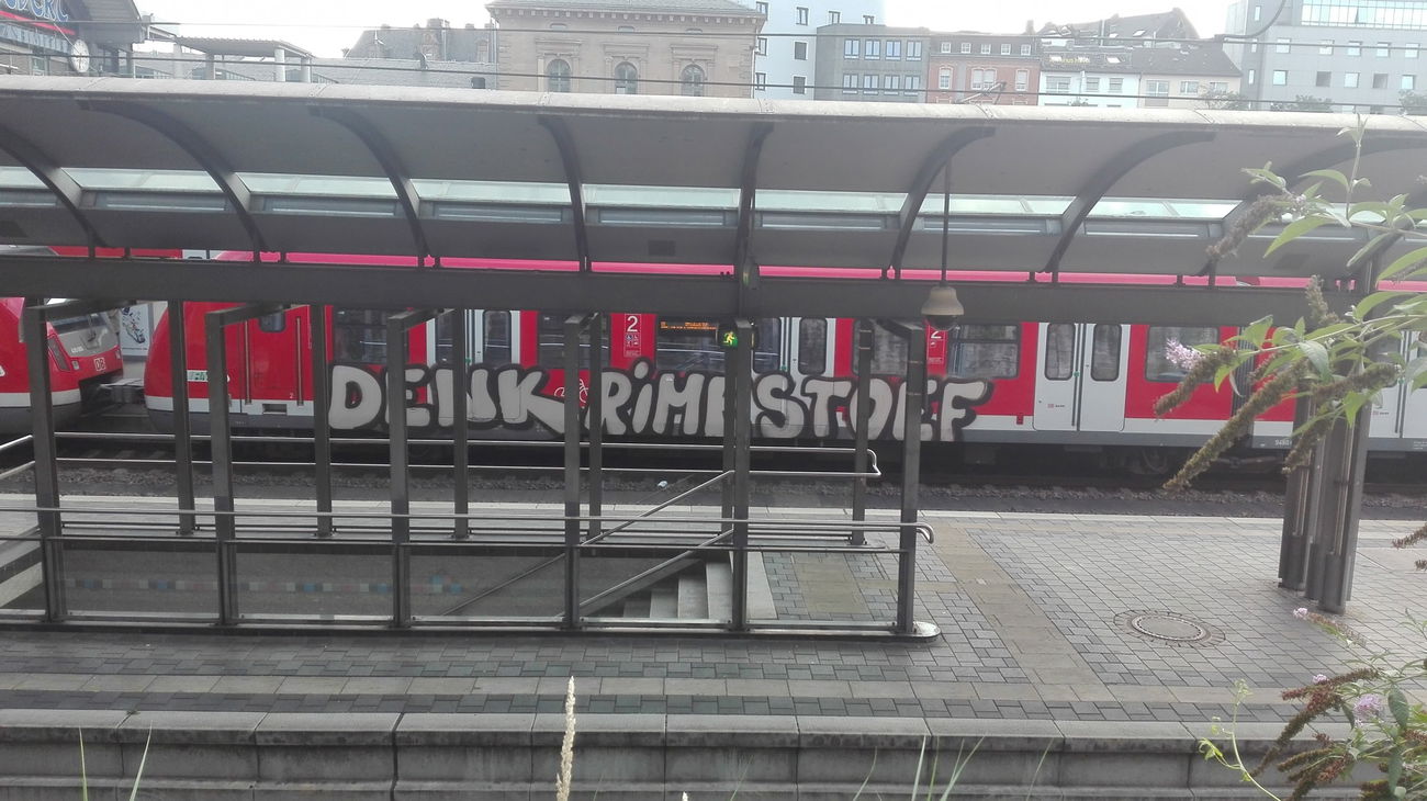 Graffiti Train - Photo by Skirmos - Mainz, Hauptbahnhof (2017)