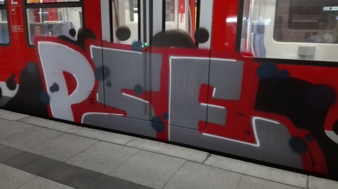 Graffiti Train - Photo by Skirmos - Pse, Mainz (2016)