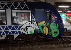 Graffiti Train - Photo by Skirmos - Rakis, Vlexx, Mainz (2016)