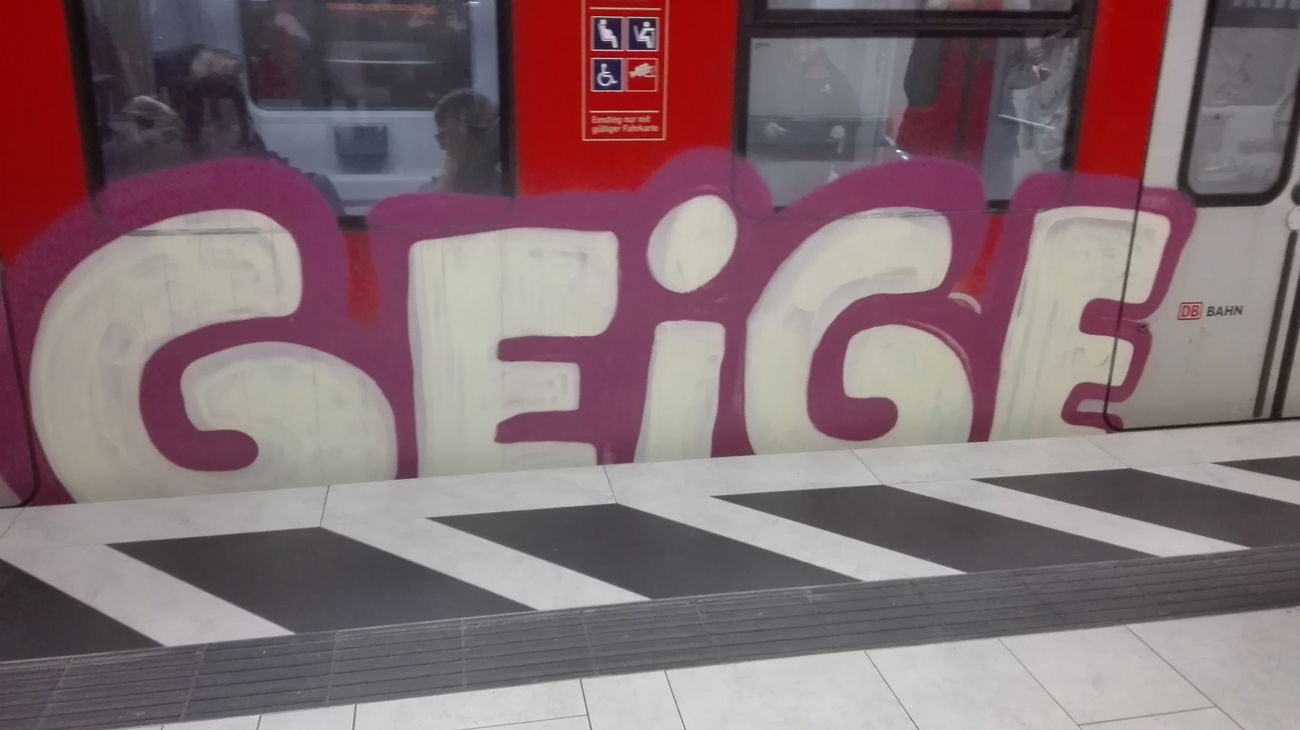 Graffiti Train - Photo by Skirmos - Geige, Frankfurt, 2016 (2016)