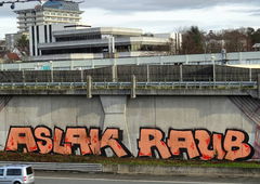 Graffiti Wall - Photo by Skirmos - Aslak, Raub (2016)