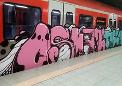 Graffiti Train - Photo by Skirmos - Osman, Stuttgart (2016)