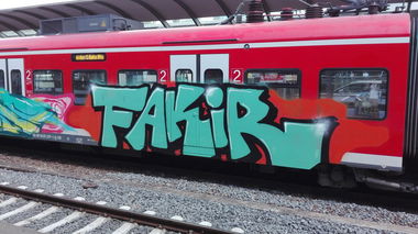 Graffiti Train - Photo by Skirmos - Mainz (2017)