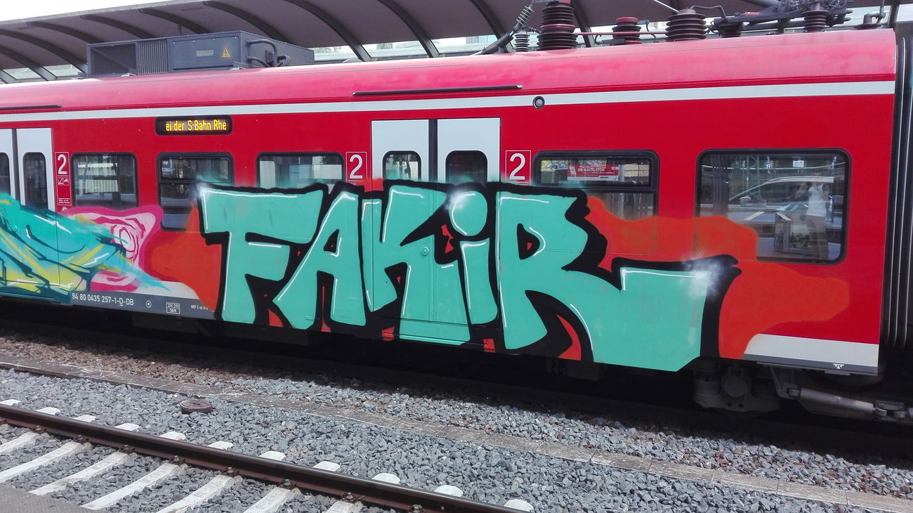 Graffiti Train - Photo by Skirmos - Mainz (2017)