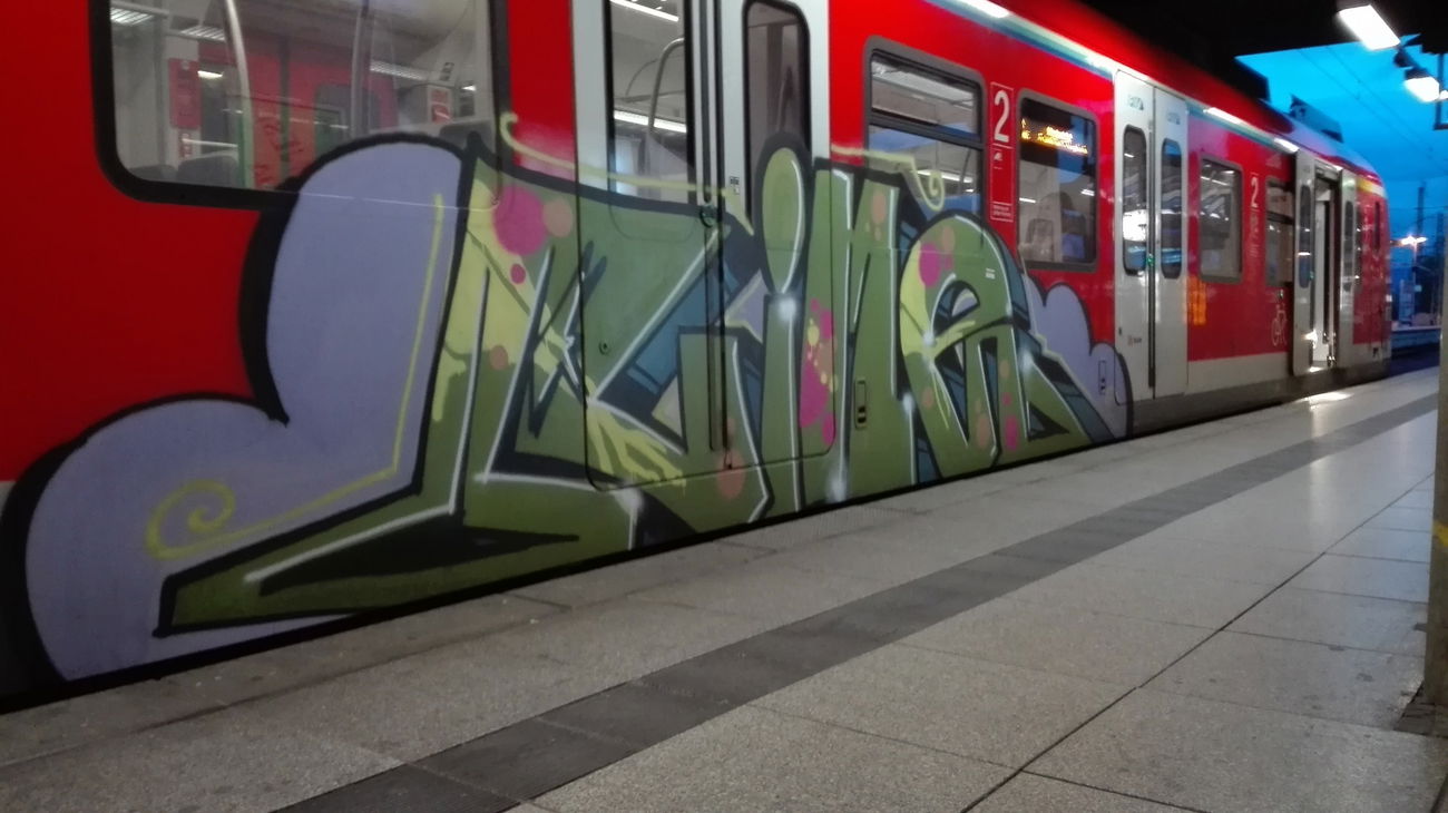 Graffiti Train - Photo by Skirmos - Rime, Mainz (2016)