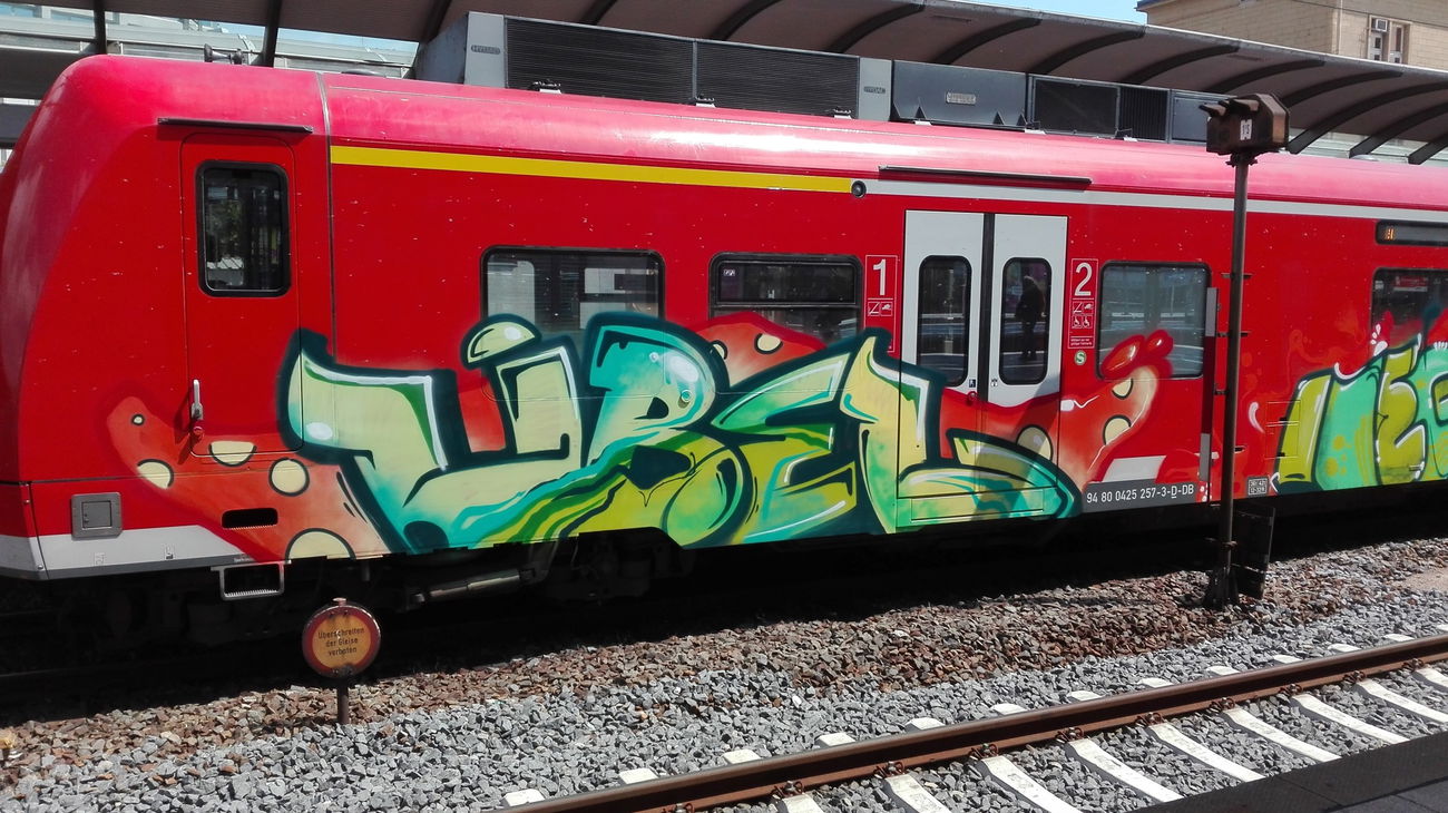 Graffiti Train - Photo by Skirmos - Mainz (2017)