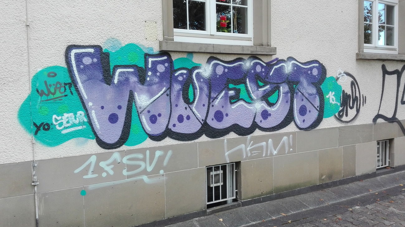Graffiti Bombing - Photo by Skirmos - Wuest, Uni, Mainz (2016)