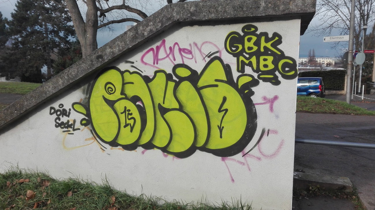 Graffiti Wall - Photo by Skirmos - Rakis, Mainz, Sunny (2016)