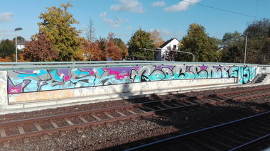 Graffiti Wall - Photo by Skirmos - Frankfurt, Nied (2016)