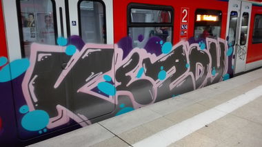 Graffiti Train - Photo by Skirmos - Kezdy (2016)
