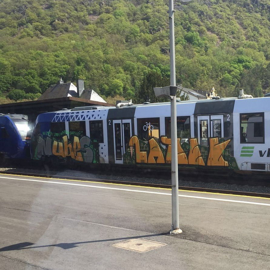 Graffiti Train - Photo by Skirmos - Bad, Münster, vlexx (2016)