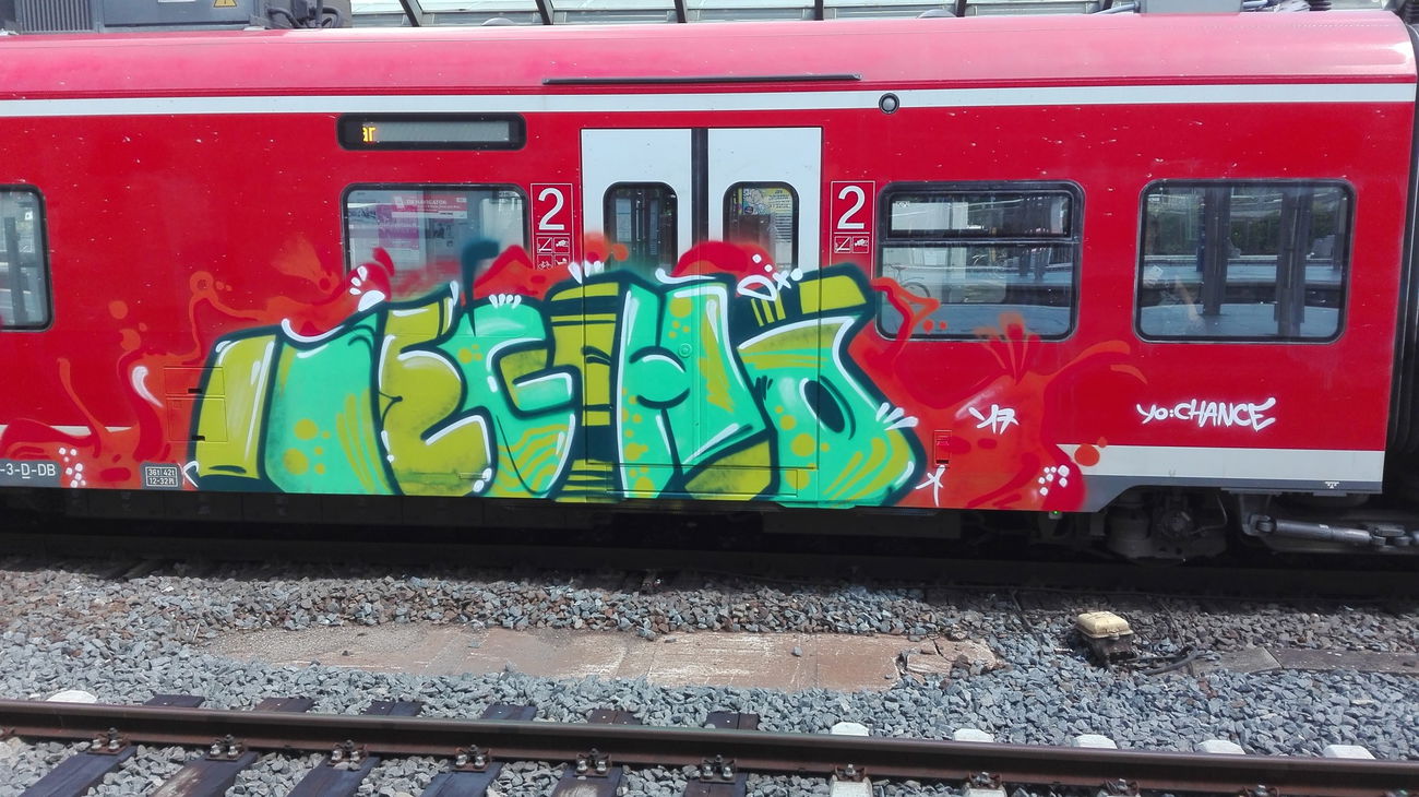 Graffiti Train - Photo by Skirmos - Mainz (2017)