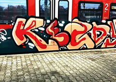 Graffiti Train - Photo by Skirmos - Kezdy, Frankfurt, Aktuell (2017)