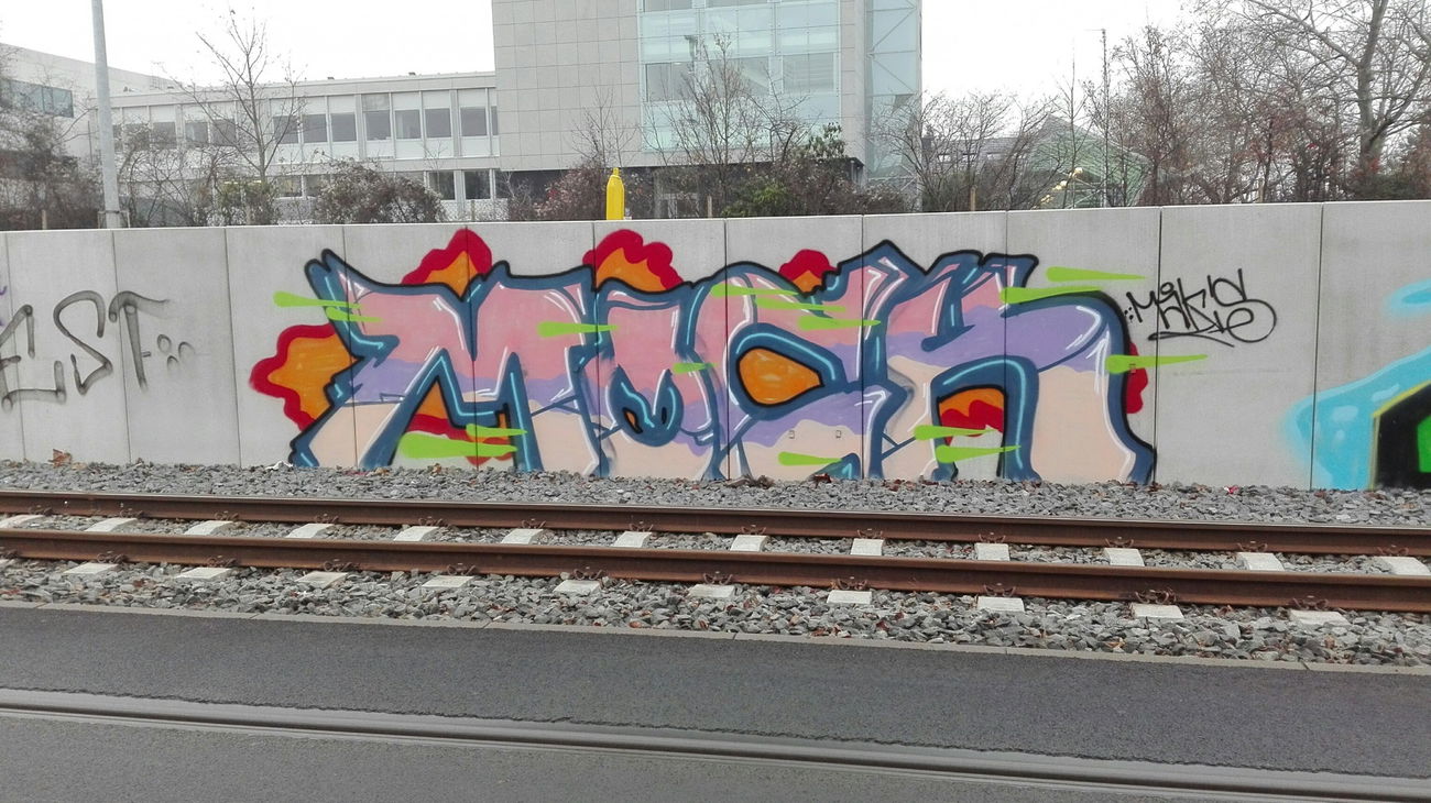 Graffiti Wall in Mainz  - Photo by Skirmos - Mock, Mainz (2016)