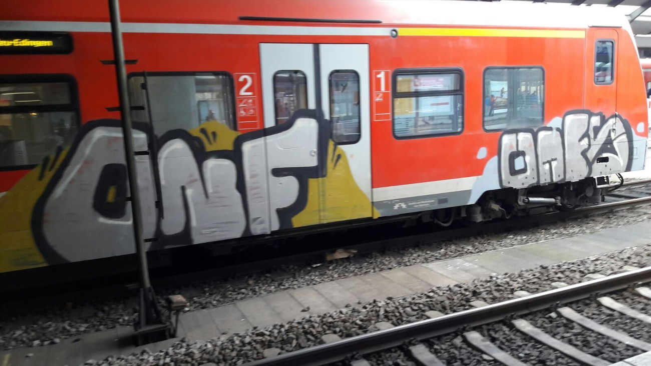 Graffiti Train - Photo by Skirmos - Mainz (2017)