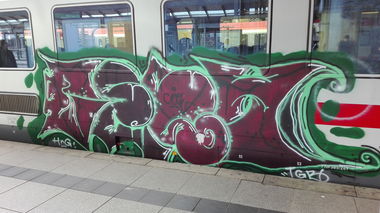 Graffiti Train - Photo by Skirmos - Mainz, 2016 (2016)