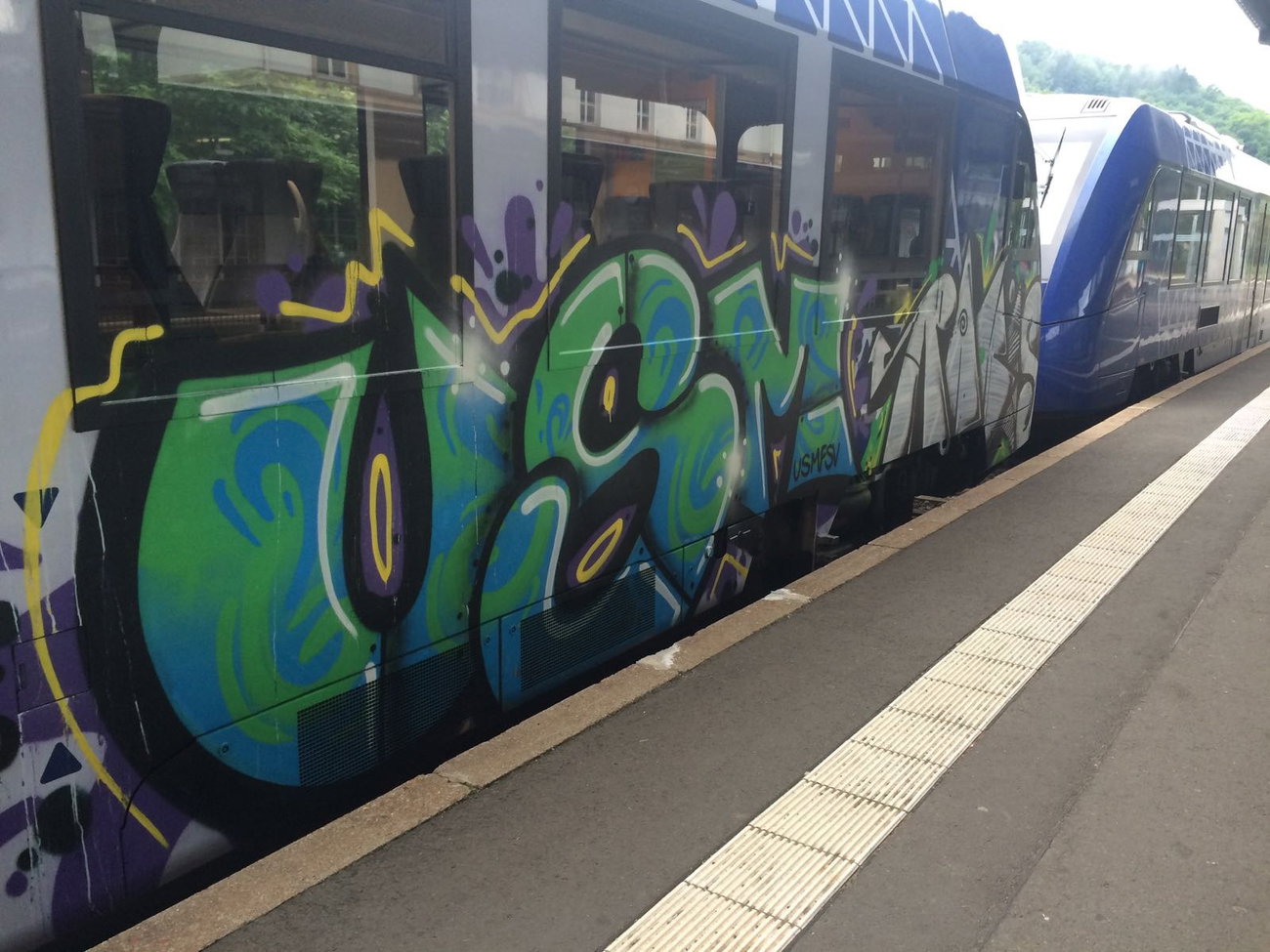 Graffiti Train - Photo by Skirmos - Usm (2016)