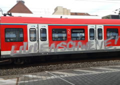Graffiti Train - Photo by Skirmos - lilienschweine, frankfurt (2017)