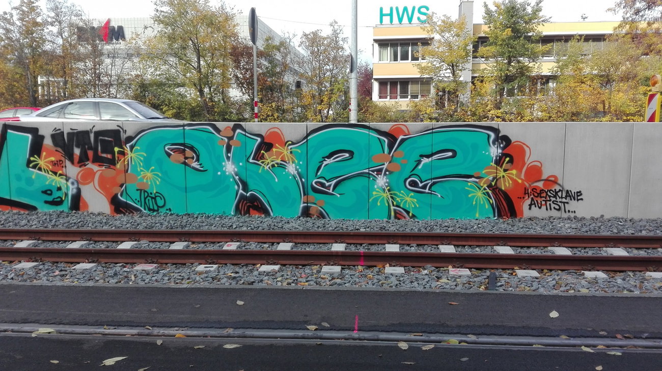 Graffiti Wall - Photo by Skirmos - olee, mainz (2016)