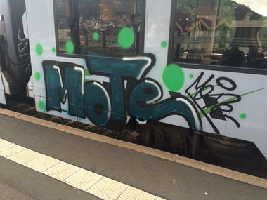 Graffiti Train - Photo by Skirmos - Vlexx (2016)