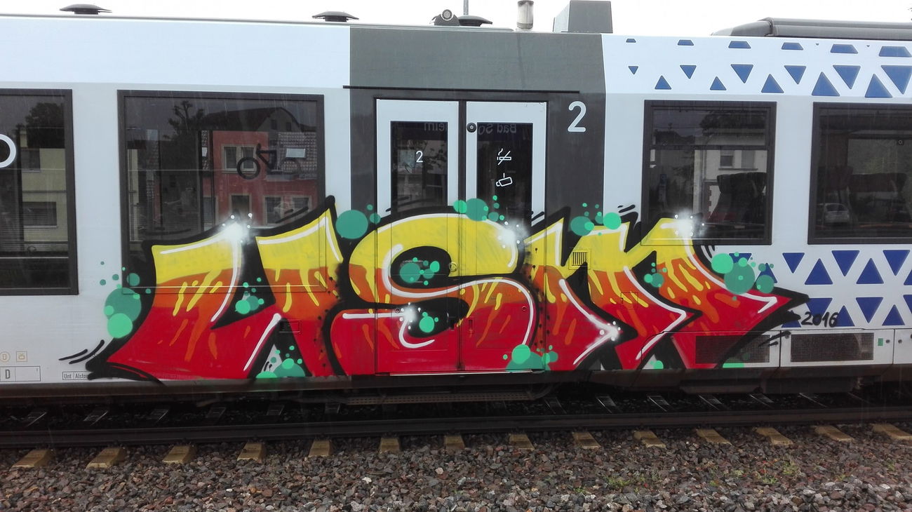 Graffiti Train - Photo by Skirmos - usm, vlexx, 2016 (2016)