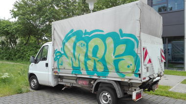 Graffiti Artwork - Photo by Skirmos - lkw, mak, mainz (2015)