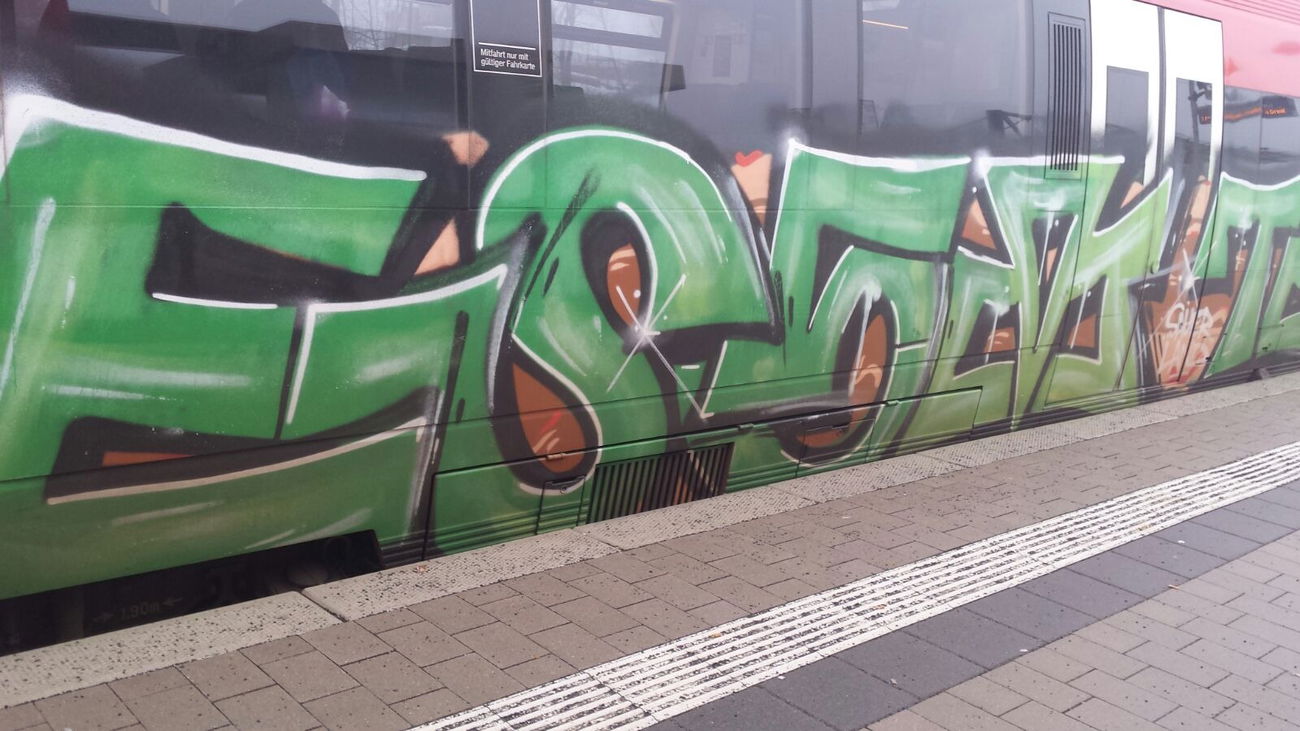 Graffiti Train in Silbach - Photo by Skirmos (2017)