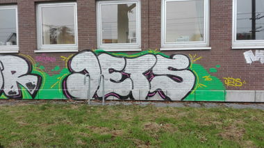 Graffiti Bombing - Photo by Skirmos - Jets, Mainz (2016)