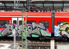 Graffiti Train - Photo by Skirmos - Brot, Mainz (2017)