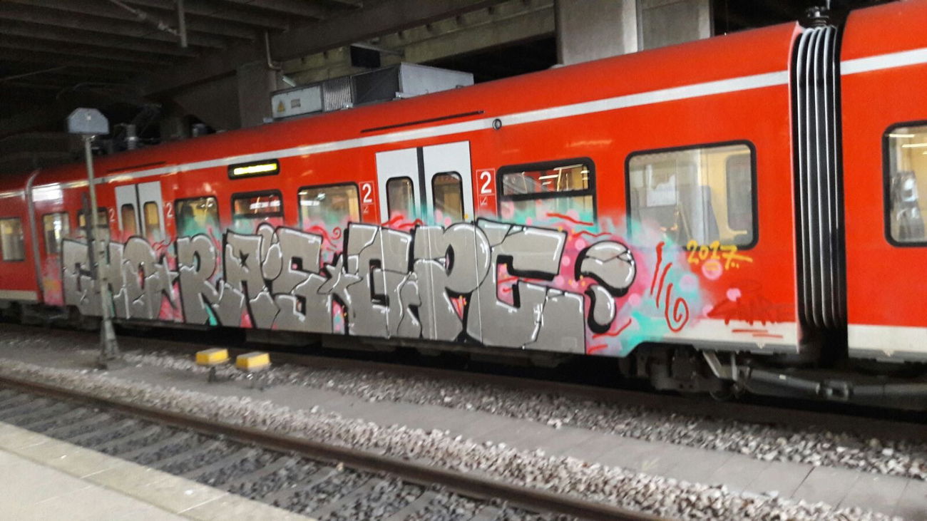 Graffiti Train - Photo by Skirmos - Mainz, Aktuell (2017)