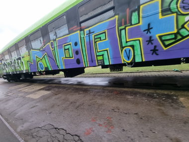 Graffiti Train in Aachen - Photo by Skirmos (2026)