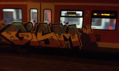 Graffiti Train - Photo by SkitOne69 - Gism, S12, NRW (2013)