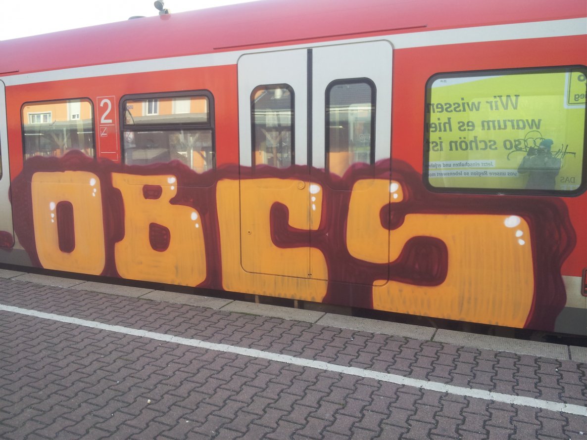 Graffiti Train - Photo by SkitOne69 - obcs, s12, gucktnichtaufdiescheiberechts