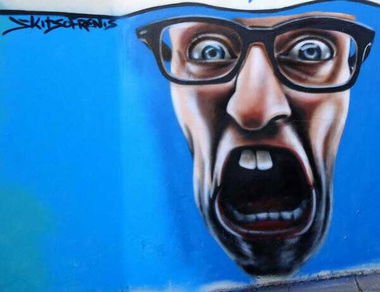 Graffiti Wall in Kalamata - Photo by Skitsofrenis - grimace, kalamata