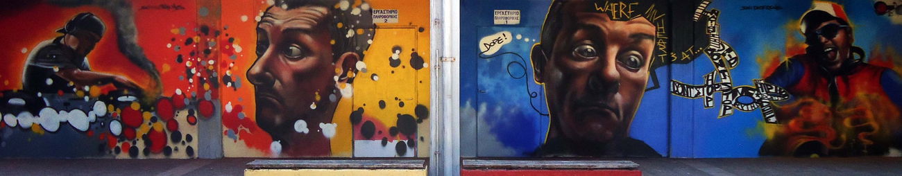 Graffiti Wall in Kalamata - Photo by Skitsofrenis - hip, hop, d.j