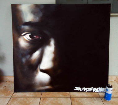 Graffiti Artwork - Photo by Skitsofrenis - canvas, african (2013)