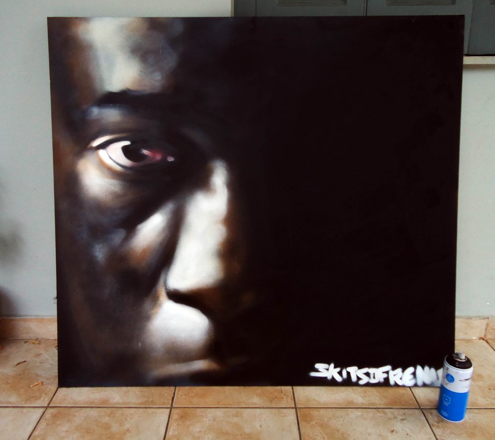 Graffiti Artwork - Photo by Skitsofrenis - canvas, african (2013)