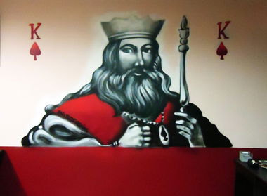 Graffiti Wall - Photo by Skitsofrenis - king, cards (2013)