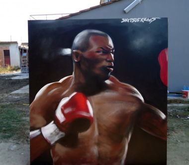 Graffiti Artwork - Photo by Skitsofrenis - box, boxer, maik