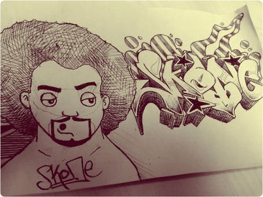 Graffiti Sketch - Photo by Skone - charry, skone, sketch (2013)