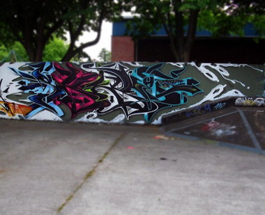 Graffiti Wall - Photo by Skore79 - HK, TDC (2011)