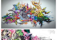 Graffiti Sketch - Photo by Skore79 - Panics, TDC, HK (2012)
