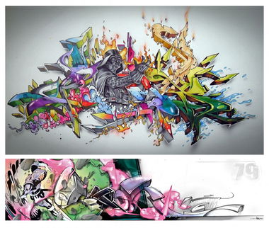 Graffiti Sketch - Photo by Skore79 - Panics, TDC, HK (2012)