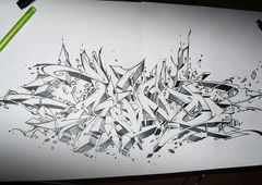 Graffiti Sketch - Photo by Skore79 - Mind, Xchange, Mainz (2013)