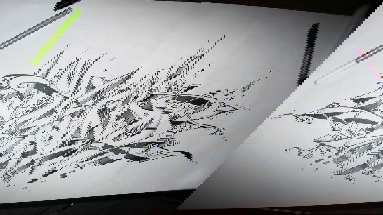 Graffiti Sketch - Photo by Skore79 - Mind, Xchange, Mainz (2013)